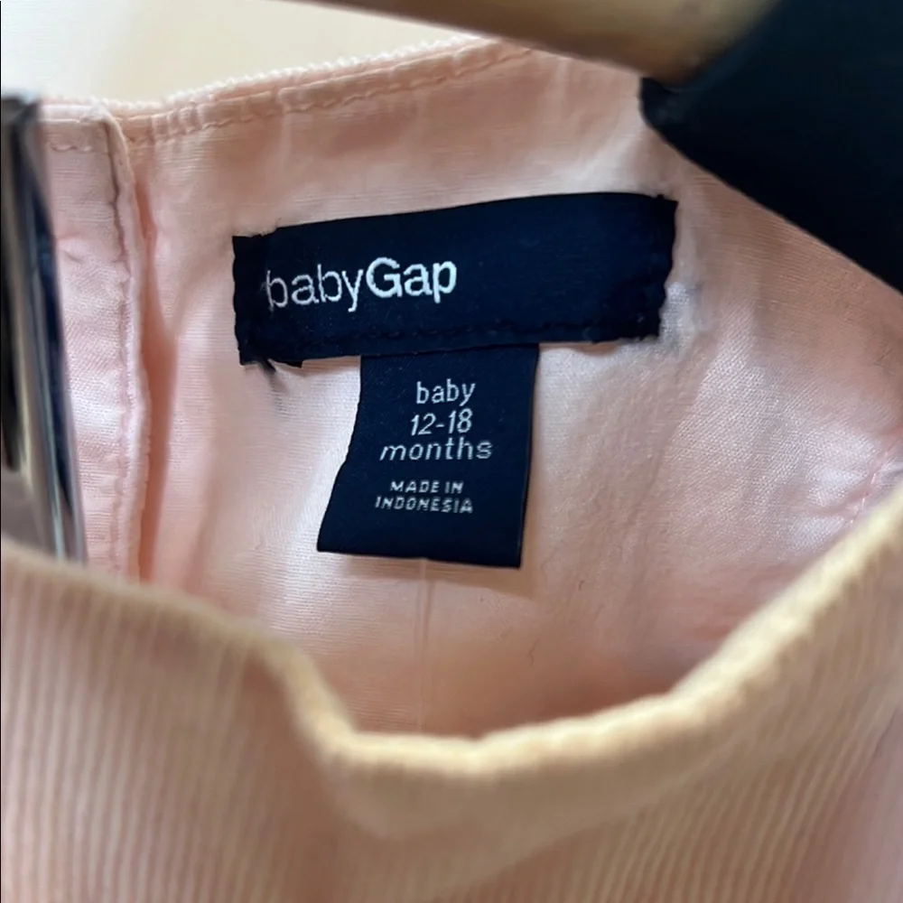 GAP Pink Smocked Sundress with Flutter Sleeves